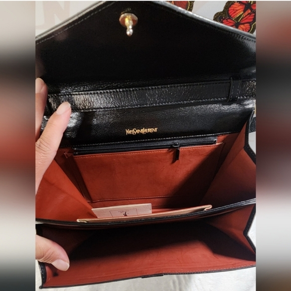 Yves Saint Laurent Shoulder Bag Black- W/COA - Picture 9 of 10